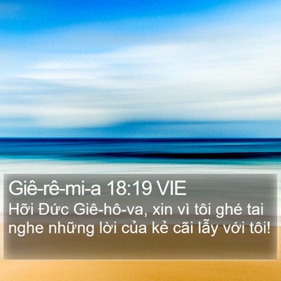 Giê-rê-mi-a 18:19 VIE Bible Verse Image