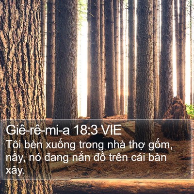 Giê-rê-mi-a 18:3 VIE Bible Verse Image