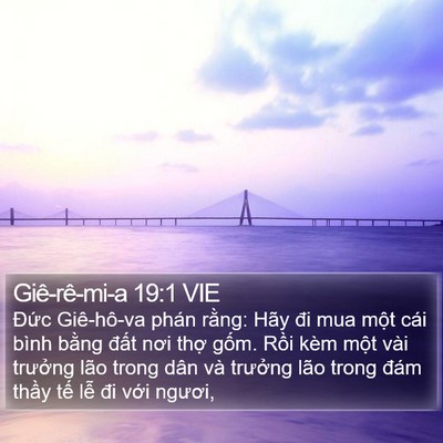 Giê-rê-mi-a 19:1 VIE Bible Verse Image