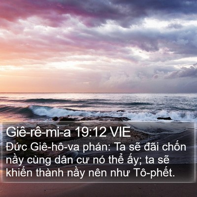 Giê-rê-mi-a 19:12 VIE Bible Verse Image