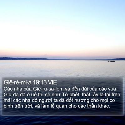 Giê-rê-mi-a 19:13 VIE Bible Verse Image