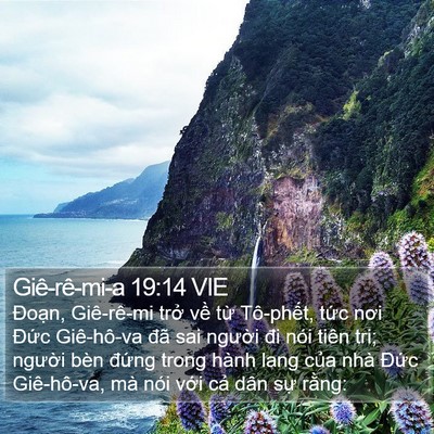 Giê-rê-mi-a 19:14 VIE Bible Verse Image