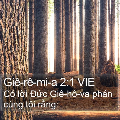 Giê-rê-mi-a 2:1 VIE Bible Verse Image