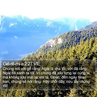 Giê-rê-mi-a 2:27 VIE Bible Verse Image