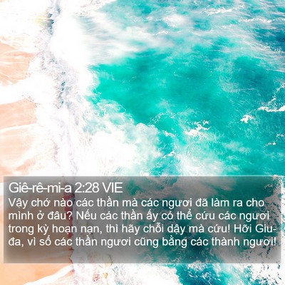 Giê-rê-mi-a 2:28 VIE Bible Verse Image