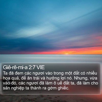 Giê-rê-mi-a 2:7 VIE Bible Verse Image