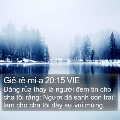 Giê-rê-mi-a 20:15 VIE Bible Verse Image