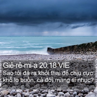 Giê-rê-mi-a 20:18 VIE Bible Verse Image
