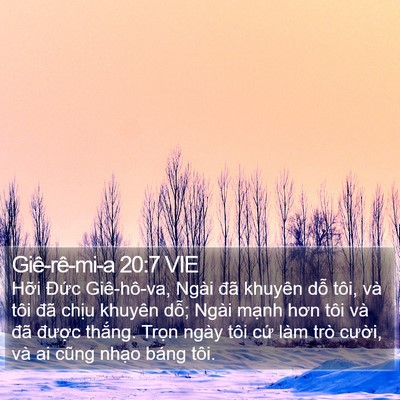 Giê-rê-mi-a 20:7 VIE Bible Verse Image