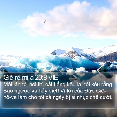 Giê-rê-mi-a 20:8 VIE Bible Verse Image
