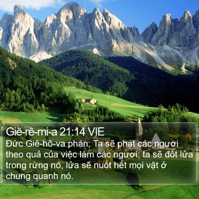Giê-rê-mi-a 21:14 VIE Bible Verse Image