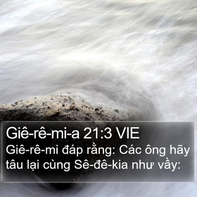 Giê-rê-mi-a 21:3 VIE Bible Verse Image