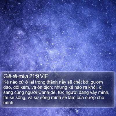 Giê-rê-mi-a 21:9 VIE Bible Verse Image