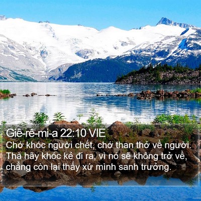 Giê-rê-mi-a 22:10 VIE Bible Verse Image