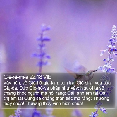 Giê-rê-mi-a 22:18 VIE Bible Verse Image