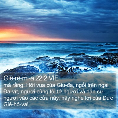 Giê-rê-mi-a 22:2 VIE Bible Verse Image