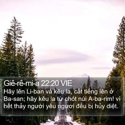 Giê-rê-mi-a 22:20 VIE Bible Verse Image