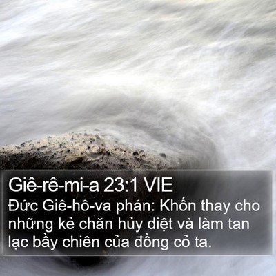 Giê-rê-mi-a 23:1 VIE Bible Verse Image