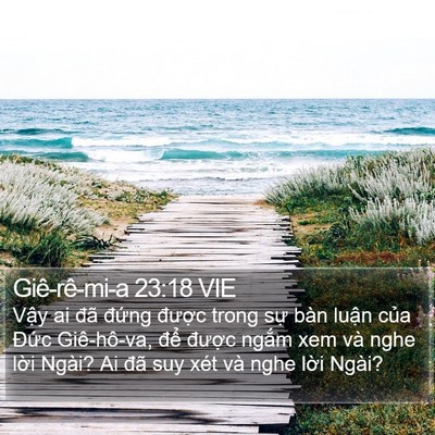 Giê-rê-mi-a 23:18 VIE Bible Verse Image
