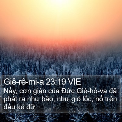 Giê-rê-mi-a 23:19 VIE Bible Verse Image