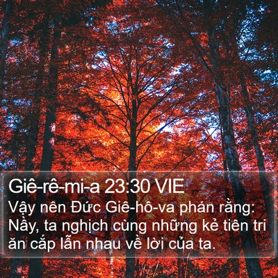 Giê-rê-mi-a 23:30 VIE Bible Verse Image
