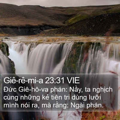 Giê-rê-mi-a 23:31 VIE Bible Verse Image
