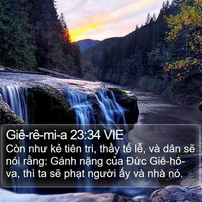 Giê-rê-mi-a 23:34 VIE Bible Verse Image