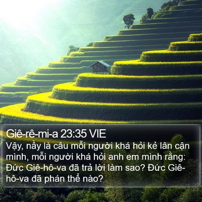 Giê-rê-mi-a 23:35 VIE Bible Verse Image