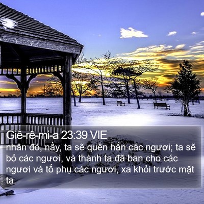 Giê-rê-mi-a 23:39 VIE Bible Verse Image