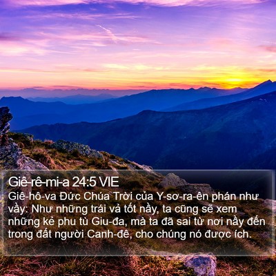 Giê-rê-mi-a 24:5 VIE Bible Verse Image