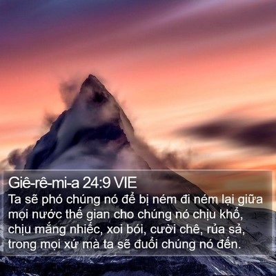 Giê-rê-mi-a 24:9 VIE Bible Verse Image