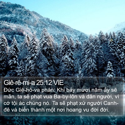 Giê-rê-mi-a 25:12 VIE Bible Verse Image
