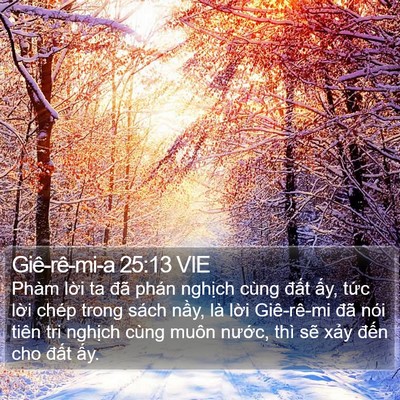 Giê-rê-mi-a 25:13 VIE Bible Verse Image
