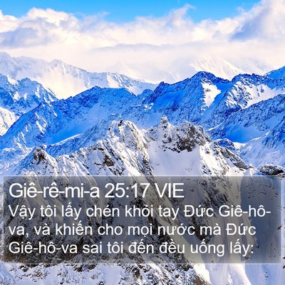 Giê-rê-mi-a 25:17 VIE Bible Verse Image