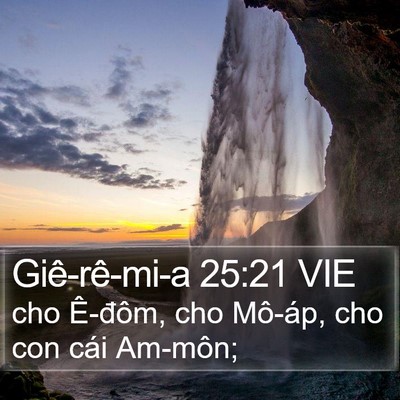 Giê-rê-mi-a 25:21 VIE Bible Verse Image