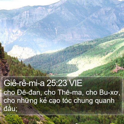 Giê-rê-mi-a 25:23 VIE Bible Verse Image