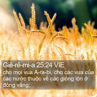 Giê-rê-mi-a 25:24 VIE Bible Verse Image