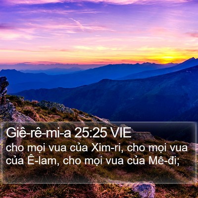 Giê-rê-mi-a 25:25 VIE Bible Verse Image