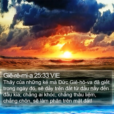 Giê-rê-mi-a 25:33 VIE Bible Verse Image