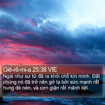 Giê-rê-mi-a 25:38 VIE Bible Verse Image