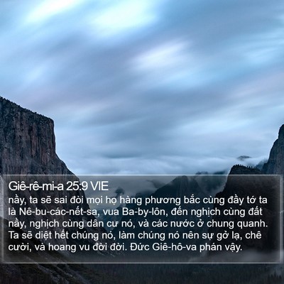 Giê-rê-mi-a 25:9 VIE Bible Verse Image