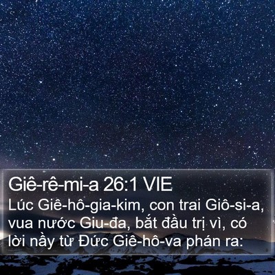Giê-rê-mi-a 26:1 VIE Bible Verse Image