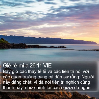 Giê-rê-mi-a 26:11 VIE Bible Verse Image