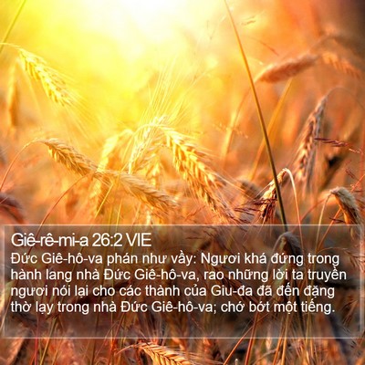 Giê-rê-mi-a 26:2 VIE Bible Verse Image