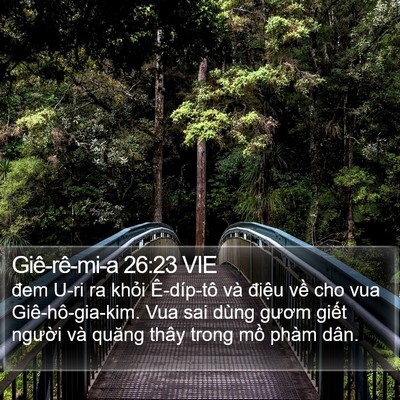 Giê-rê-mi-a 26:23 VIE Bible Verse Image