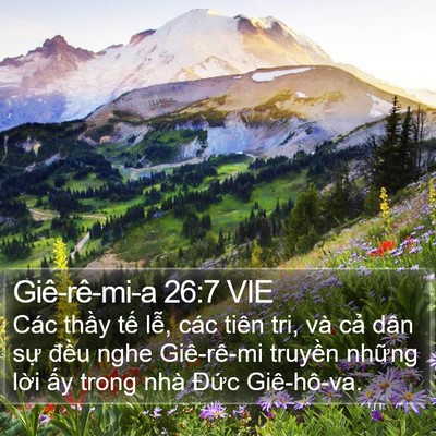 Giê-rê-mi-a 26:7 VIE Bible Verse Image
