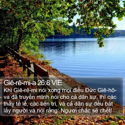 Giê-rê-mi-a 26:8 VIE Bible Verse Image