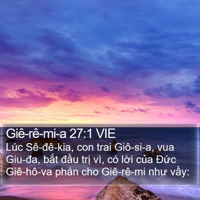 Giê-rê-mi-a 27:1 VIE Bible Verse Image