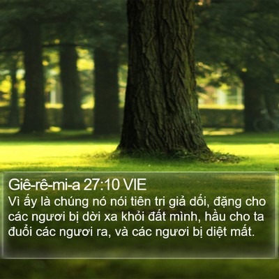 Giê-rê-mi-a 27:10 VIE Bible Verse Image