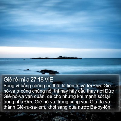 Giê-rê-mi-a 27:18 VIE Bible Verse Image